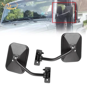 Pair Quick Release Doorless Mirror For Jeep Wrangler TJ JK LJ Door Off Mirrors - Picture 1 of 12