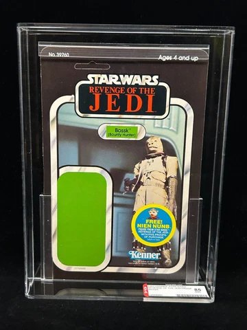 1983 Kenner Star Wars Bossk Revenge of The Jedi Proof AFA 85 Unpunched SM Cover