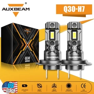 AUXBEAM CANBUS H7 Super White 6500K 24000LM LED Headlight Bulb Kit High/Low Beam - Picture 1 of 12