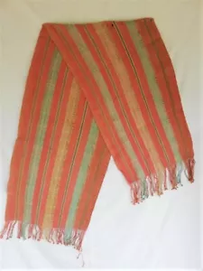 Scarf Traditional No-Ikat Handwoven Weaving Clan Motif West Timor Indonesia - Picture 1 of 10