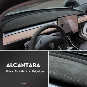 Custom Alcantara Car Dashboard Cover Wrap for Tesla Model 3 model Y 2017-2020 - Bild 1 von 10