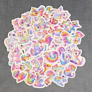 Cute Rainbow Dragon Stickers - Set of 10 Random Stickers - Great for Crafts - Picture 1 of 1