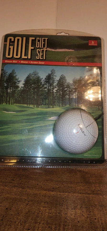 Golf Gift Set Golf Ball Mouse Golf Screen Saver Mouse Mat - Image 1 of 3
