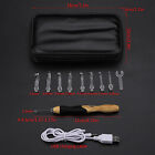 9 In 1 USB Rehargeable Light Up Crochet Hooks Hand Weave Sewing Tools Spares ✿