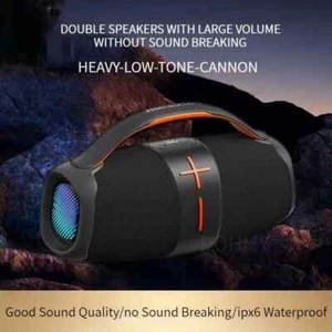 40W High Power Boombox Speakers Portable Bluetooth Super Subwoofer Mp3 Player - Picture 1 of 27