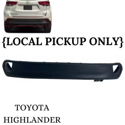Fits 2014-2019 Toyota Highlander Rear Bumper Cover Lower Local Pickup - Image 1 of 4