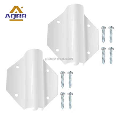 Soporte de bandera de montaje lateral de acero con tornillos de 1" 2 piezas Foto 1 de 4