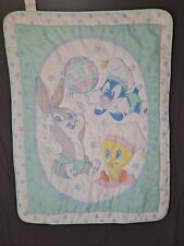 Baby Looney Tunes Crib Comforter Quilted Blanket Tweety Bugs Sylvester