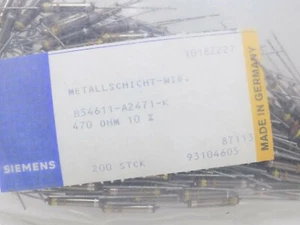 10x SIEMENS 470 ohm 10% METALLSCHICHT-WID Resistors - Picture 1 of 4