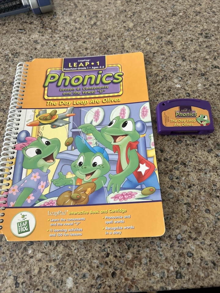 LeapFrog LeapPad Leap 1 Preschool - Grade 1 Phonics Lesson 4 Consonants And Vowe - Image 1 of 4
