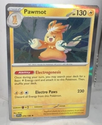 Pawmot 076/198  Holo Rare SV01: Scarlet & Violet Base Set Pokemon - Image 1 of 4