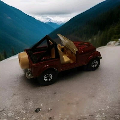 Jeep CJ-7 Eagle #3251 Blackwall vintage 1981 Mattel Hot Wheels marrón Foto 1 de 4