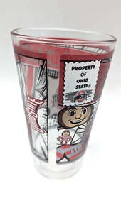 OSU Ohio State Buckeyes 16 ounce pint glass - Drink Glass- Brutus - Picture 1 of 2