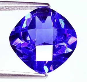 Natürlicher blauer Tansanit 10 kt zertifiziert lose Edelstein Kissen Tansanit Edelstein W051 - Bild 1 von 13