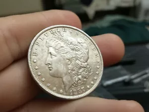1887 Morgan Silber Dollar schöne Silbermünze 0,900 - Bild 1 von 8
