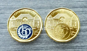 2025 $1,00 150 aniversario Moneda de color y sin color de la Corte Suprema de Canadá UNC - Imagen 1 de 4