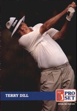 1992 Pro Set Golf Card #208 Terry Dill