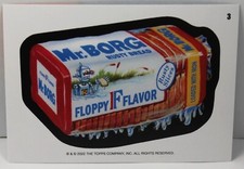 2022 Topps Wacky Packages April Monthly Series WONKY #3 - Mr. Borg Rusty Bread