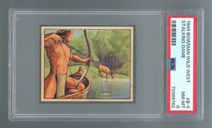 1949 Bowman Wild West #B-9 Stalking Game PSA 8 NM-MT #72988762
