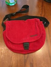 Vintage Jansport Mini Messenger Bag Red Corduroy