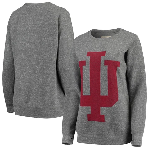 Indiana Hoosiers Women's Sweatshirt Small Big Logo Knobi Fleece Crew Neck Cover