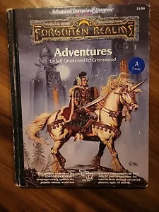 Vintage 1990 Forgotten Realms Adventures Advanced Dungeons & Dragons TSR 2016 - Picture 1 of 8