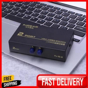 2 in 1 Out VGA Vedio Splitter 130 MHz Bandbreite Switcher Box 2 PC zu 1 Monitor - Afbeelding 1 van 11