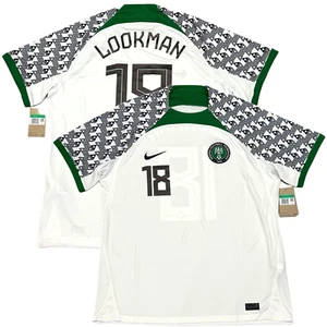 2022/23 Nigeria Away Jersey #18 LOOKMAN XL Nike African Super Eagles White Kit - Picture 1 of 19