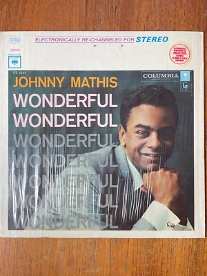 Johnny Mathis: "Wonderful, Wonderful" 1957  Colombia LP Vinyl Album STEREO - Image 1 of 4