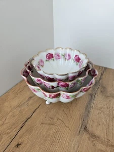 Ciotole Vintage Porcellana Rose Rosa Patern - Foto 1 di 15
