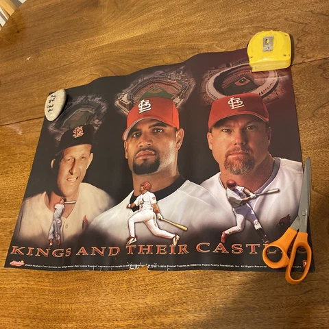 2006 Hardee’s ST LOUIS CARDINALS KINGS AND THEIR CASTLES POSTER  18" X 24" Cover