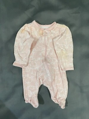 Carter's Just One You Pink Elephants Sleeper Newborn NB - Image 1 of 4