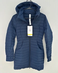 NWT! Lululemon Pack It Down Jacket * Long, Color: True Navy, Size 4. LW4BOWS๐๐ - Picture 1 of 9