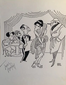 TOM BOSLEY Signed Al Hirschfeld Print NOWBERE TO GO BUT UP Broadway - Picture 1 of 1