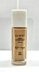 NEW Almay Clear Complexion Liquid Makeup Heals Blemishes-260 SAND - Picture 1 of 2