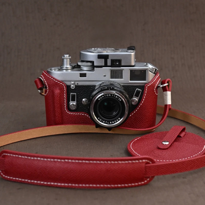 Leather Camera Bag Case Cover For Leica Dlux8 Dlux7 Q1 Q2 Q3 M6 M7 M8 M9 M10 M11 - Image 1 of 4