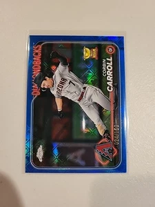 2024 Topps Chrome Logofractor Corbin Carroll Blue MLB Refractor #24/150 - Bild 1 von 2