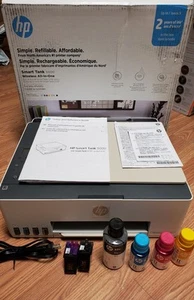 HP Smart Tank stampante multifunzione a getto d'inchiostro serie 5000 wireless bianca - Foto 1 di 2