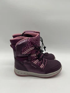 Geox Girl B Abx Kinder Stiefel Lila EUR 34 - Picture 1 of 5