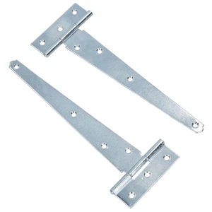 Heavy Duty T Tee Hinge For Sheds Gates Doors Zinc Plated Finish 4 – 18 Inch - Picture 1 of 43