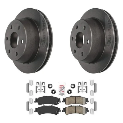 For Chevy Silverado 1500 HD 02 AmeriPLATINUM Rear Brake Kit w Ceramic Pads - Image 1 of 3