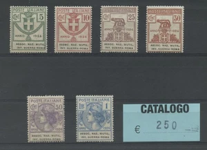 REGNO 1924 ENTI ANMIGR 6V. * - Picture 1 of 1