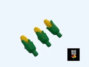 BBLB Ladrillo Maíz Cob x3 Ciudad, Comida, Granja - Compatible con Lego Nuevo - Imagen 1 de 4