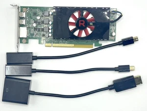 AMD RX 550 4GB GDDR5 Video Graphics Card Low Profile HDMI DP VGA 1 year warranty - Picture 1 of 2