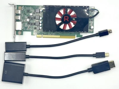 AMD RX 550 4GB GDDR5 Video Graphics Card Low Profile HDMI DP VGA 1 year warranty - Image 1 of 2