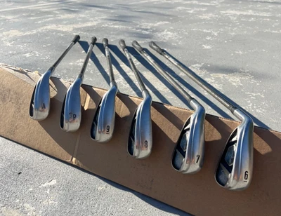 RARO Juego de Hierro para Zurdos Callaway Rogue X CF18 6-AW Grafito Retroceso 760g TOUR Foto 1 de 4