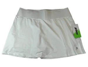 Prince women’s LARGE Tennis Skirt White Match Knit White Shorts PICKLE BALL  NWT - Picture 1 of 4