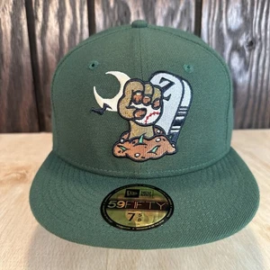 Dionic Zombie Baseball New Era Hat Club 7 5/8 Green 59Fifty 5950 Cap Halloween - Picture 1 of 14