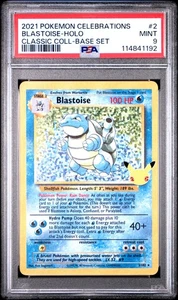 Blastoise 2 PSA 9 Mint - Celebrations Classic Collection - Pokemon - Picture 1 of 2