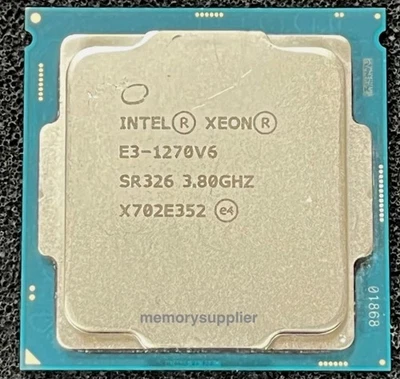 Intel Xeon E3-1270 V6 LGA1151 CPU Processor 3.80 GHz 4 of cores SR326 - Image 1 of 2